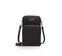 NICOLE&DORIS Small Crossbody Shoulder Bag Women Leather Purse Handbag Girls Wallet Cell Phone Purses Passport Bag Black