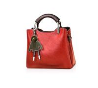 NICOLE & DORIS Small Handbags for Women Top Handle Crossbody Bag Mini Shoulder Bags PU Leather Girls Messenger Bags Ladies Purses Handbag with Triple Compartment Burgundy