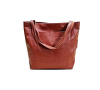 NICOLE & DORIS Stylish Shopping Bags Women Hobo Shoulder Bags Vintage Vegan Leather Large Side Bag Simple Lightweight for Shopping Weekend Daily Use Tan