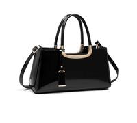 NICOLE & DORIS Top Handle Bag for Women Patent Leather Handbag Tote Bag | Waterproof Shoulder Bags Crossbody Bag for Work Travel Shopping