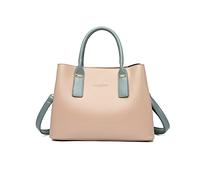 NICOLE & DORIS Top Handle Bags for Women Ladies Handbags Trendy Cross Body Bag,Embossed logo on The Front for Shopping Travel Business Khaki