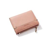 NICOLE & DORIS Wallet Women Ladies Wallet Small Purse Clutch Wallet Bi-fold Womens Wallet Purses PU Leather Pink