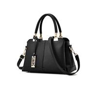 NICOLE & DORIS Woman Handbags Fashion Handbags for Ladies Top Handle Shoulder Bags PU Leather Black
