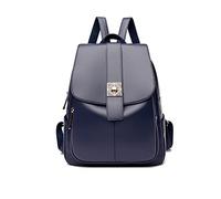 NICOLE & DORIS Women Fashion Backpack Ladies Daypacks PU Leather Backpacks Handbag Waterproof Rucksack Anti-Theft Travel Backpack with Flap Blue