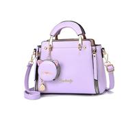 NICOLE & DORIS Women Handbag Crossbody Bag Girls Shoulder Bags Small PU Leather Top Handle Bags Messenger Bags with Cute Coin Purse Purple
