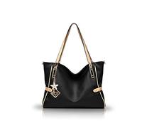 NICOLE&DORIS Women Handbag Hobo and Shoulder Bag Tote Bag for Ladies Leather Shoulder Bags Black