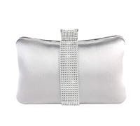 NICOLE & DORIS Women Handbags Diamond Silky Clutch Bag Small Purse Wedding Party Evening Bag Silk