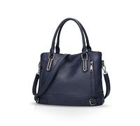 NICOLE & DORIS Women Handbags Top Handle Bags PU Leather Shoulder Bag Large Capacity Crossbody Bag Ladies Shopper Elegant Tote Bags Navy Blue