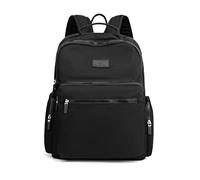NICOLE & DORIS Women Lightweight Backpack Multi Pocket Rucksack Fashion Daypacks Large Capacity Nylon Backpack Ladies Travel Rucksack College School Backpack Black