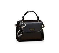 NICOLE & DORIS Women Phone Handbags Small Fashion PU Leather Shoulder Bag for Girls Crossbody Bag Light Weight with Detachable Shoulder Strap Key Ring Black