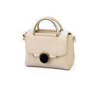 NICOLE & DORIS Women Small Crossbody Shoulder Bag,Trendy Soft Leather Saddle Bags Flip Square Bag Lovely Slant Bag for Girls White