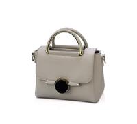 NICOLE & DORIS Women Small Crossbody Shoulder Bag,Trendy Soft Leather Saddle Bags Flip Square Bag Lovely Slant Bag for Girls Gray