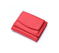 NICOLE & DORIS Women Wallet,Ladies Card Cases Card Holder Small Purse Genuine Leather RFID Blocking,with Multiple Card Slots and Roomy Compartment Bright red