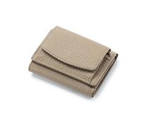 NICOLE & DORIS Women Wallet,Ladies Card Cases Card Holder Small Purse Genuine Leather RFID Blocking,with Multiple Card Slots and Roomy Compartment Elephant Grey