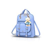 NICOLE&DORIS Women's Backpack Girls School Backpacks Backpack College Travel Outdoor Bag Girls Travel Backpack Women's School Bag, blue, Large
