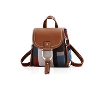 NICOLE&DORIS Womens Backpack Small Backpack Crossbody Bag Handbags Backpack for Ladies Leather Rucksack Shoulder Bag Orange