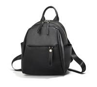 NICOLE & DORIS Womens Backpack Small Rucksack Mini Backpacks Lightweight Daypack PU Leather Waterproof Shoulder Bag for Work,Travel Black
