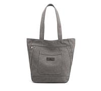 NICOLE & DORIS Women's Canvas Tote Bag,Casual Shoulder Bags with Zipper and Pockets,Shopping Bag,Large Capacity Hobo Bags for School Work College Daily Use Grey