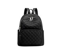 NICOLE & DORIS Womens Casual Backpack Lightweight Nylon Rucksack Anti-Theft Water Proof College Backpack Fashion Daypack Travel Bag School Bags Black