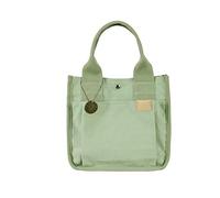NICOLE & DORIS Womens Casual Canvas HandBag,Multi-Pocket Tote Bag with Compartments,Large Capacity Shoulder Bag for School Shopping Work Travel Light green
