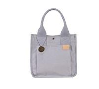 NICOLE & DORIS Womens Casual Canvas HandBag,Multi-Pocket Tote Bag with Compartments,Large Capacity Shoulder Bag for School Shopping Work Travel Light grey