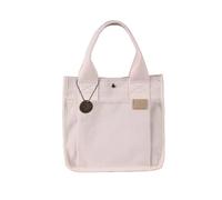 NICOLE & DORIS Womens Casual Canvas HandBag,Multi-Pocket Tote Bag with Compartments,Large Capacity Shoulder Bag for School Shopping Work Travel White
