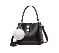 NICOLE & DORIS Women's Crossbody Bag,Bucket Bag Fashion Top Handle Bag | PU Leather Ladies Handbag with Trendy Twist Lock,Satchel Bag for Work Dating Daily Use