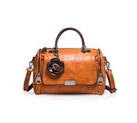 NICOLE & DORIS Women's Handbag Shoulder Bag Floral Handbag Fashion, Brown, L, Handbag