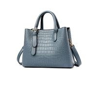 NICOLE & DORIS Womens Handbags Tote Bag Large Capacity Top Handle Bags Elegante Shoulder Bags PU Leather Crossbody Bag Satchel Bag Handbag Crocodile Texture Blue