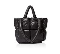 NICOLE & DORIS Womens Large Handbags Puffer Tote Bag Shopper Bags Lightweight Shoulder Bag Waterproof Quilted Handbag for Work Travel Gym Shopping Black