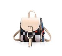 NICOLE&DORIS Womens Backpack Small Backpack Crossbody Bag Handbags Backpack for ladies Leather Rucksack Shoulder Bag Beige