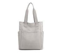 NICOLE & DORIS Womens Nylon Shoulder Bag,Large Capacity Tote Bag with Zip,Multi Pockets Shopping Bag Casual,for Work Travel Daily Use White