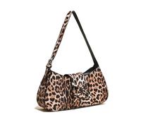 NICOLE & DORIS Womens Shoulder Bag Top Handle Handbag with Bowknot Retro Clutch Purses Bag Lady Underarm Bags PU Leather Phone Bags for Evening Party Daily Leopard