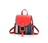 NICOLE&DORIS Womens Backpack Small Backpack Crossbody Bag Handbags Backpack for Ladies Leather Rucksack Shoulder Bag Red