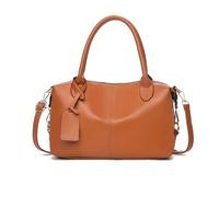 NICOLE & DORIS Womens Tote Handbag Elegant Top Handle Bags Stylish Shoulder Bags Soft PU Leather Crossbody Bag Waterproof Shopper Handbags Brown