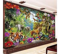 Nicole Knupfer DIY 5D Animal World Diamond Painting, Crystal Rhinestone Embroidery Pictures, DIY Diamond Painting for the Home, Wall Decor (100 x 60 cm)