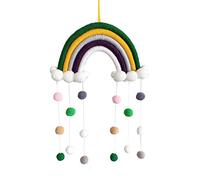 Nicole Knupfer Macrame Rainbow Wall Hanging Home Decoration Boho Room Decor Handwoven Tapestry Children's Wall Decoration (CH5A-12)