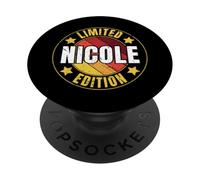 Nicole Name Limited Edition Personalized Birthday Retro PopSockets Adhesive PopGrip