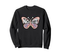 Nicolette Butterfly - Personalized Cute Name Word Art Sweatshirt
