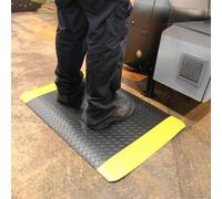 Nicoman 15mm Thick Tough Heavy Duty Anti-Fatigue Mat 60 X 90Cm Black/yellow