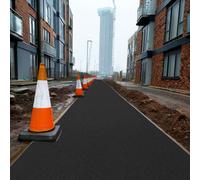 Nicoman 16mm Spaghetti Anti-Slip Site Walkway Matting 1.2M X 9M - Black