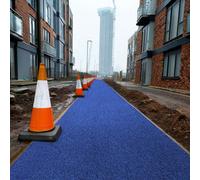 Nicoman 16mm Spaghetti Anti-Slip Site Walkway Matting 1.2M X 9M - Blue