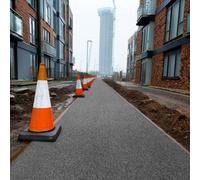 Nicoman 16mm Spaghetti Anti-Slip Site Walkway Matting 1.2M X 9M - Grey