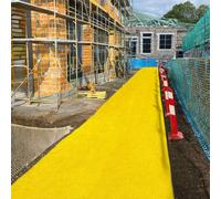 Nicoman 16mm Spaghetti Anti-Slip Site Walkway Matting 1.2M X 9M - Yellow