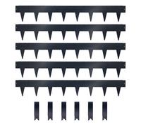 Nicoman 1m Heavy Duty Metal Garden Borders with Pega - Set of 5 in Dark Grey Nicoman Dark Grey
