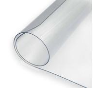 Nicoman 2mm Matte Plastic Table Cover - Custom Length by Meter, 1.45m Wide in Clear | Size: 7m Nicoman Clear 7m