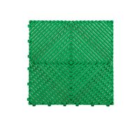 Nicoman 30 x Modular Vented Interlocking Garage Tiles - Green
