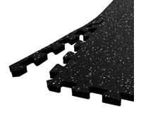 Nicoman 30X30Cm 14mm Interlocking Rubber Top Eva Foam Floor Mats For Gym, Exercise Mats Reduce Noise And Impact - Pack Of 18