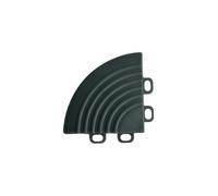 Nicoman 4 x Corner Pieces for Nicoman Modular Interlocking Floor Tiles - Black