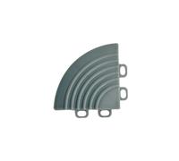 Nicoman 4 x Corner Pieces for Nicoman Modular Interlocking Floor Tiles - Grey